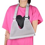 Hand Guard Manufacturer - Adjustable Breathable Grey Sports Protection One Size Fits Most Stable Support Arm Sling Split Strap Technology