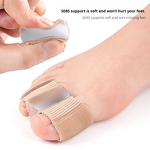 Bunion Toe Separators Manufacturer - for Overlapping Toes Women Men Gel Toe Spacers Bunion Corrector with 2 Loops for Feet Toe Straightener