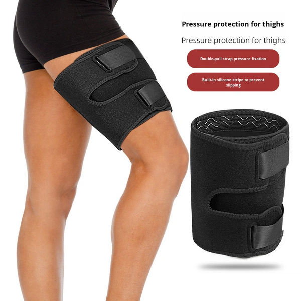 Thigh Wraps Manufacturer - Support Adjustable Compression Neoprene Thigh Sleeve Hamstring Quad Wrap Upper Leg Brace