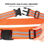 Reflective Belt Manufacturer - or Sash PT Belts Lights Visibility Adjustable Lightweight Tape Vest Waist Straps for Night Running Walking