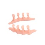 Hammertoe Corrector Manufacturer - Gel Pink Toe Straighteners Effective for Overlapping Curled Pinky Toes Protective Separator