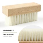 Horse Hair Brush Manufacturer - Solid Wood Square for Shoe Care Soft Wool Leather Shoe Seat Polishing Dust Removal Washing