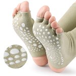Yoga Socks Manufacturer - Fashion for Women Girls Workout Non-Slip Five Toe Training Dance with Grips