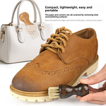 Shoe Brush Manufacturer - Lotus Wood Handle Gourd-Shaped Pig Bristle Wooden Dust Removal for Cream Polish