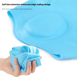 Swimming Cap Manufacturer - Silicone for Women Men Non-Slip Waterproof Protect Ears Long Hair for Adults Older Kids