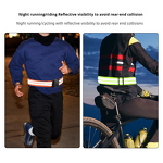 Reflective Belt Manufacturer - or Sash PT Belts Lights Visibility Adjustable Lightweight Tape Vest Waist Straps for Night Running Walking