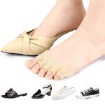 Toe Topper Liner Socks Manufacturer - Sponge Cushion No Show Women's Toeless Half for High Heels Sandals