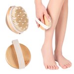 Body Scrub Brush Manufacturer - Exfoliator for Cellulite Lymphatic Dry Brushing for Massage Gentle Massage Nodes