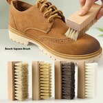 Horse Hair Brush Manufacturer - Solid Wood Square for Shoe Care Soft Wool Leather Shoe Seat Polishing Dust Removal Washing