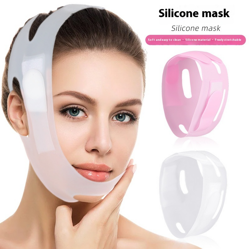 Face Strap Manufacturer - Reusable V Line Silicone Soft Silicone Chin for Women Men Chin Up Mask