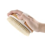Bathing Brush Manufacturer - Hemu Soft Dry Skin Body Removable Natural Bristles Exfoliating Body Bath