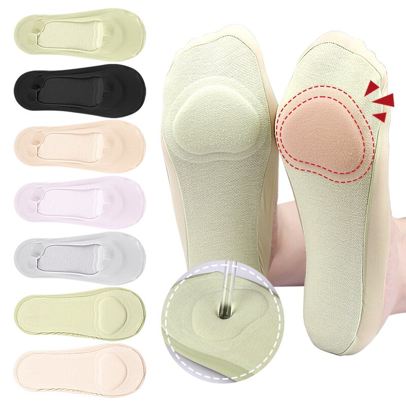 No Show Socks Manufacturer - with Metatarsal Pads Women Nylon Ultra Low Cut Non-Slip Thin Liner Invisible Hidden for Flats