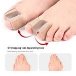 Bunion Toe Separators Manufacturer - for Overlapping Toes Women Men Gel Toe Spacers Bunion Corrector with 2 Loops for Feet Toe Straightener