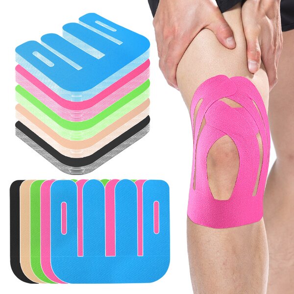 Kinesiology Tape Manufacturer - Precut for Knees Knee Support Stability Knee Pain Relief Athletic Tape