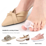 Bunion Toe Separators Manufacturer - for Overlapping Toes Women Men Toe Spacers Bunion Corrector with 2 Loops for Feet Hammer Toe Straightener