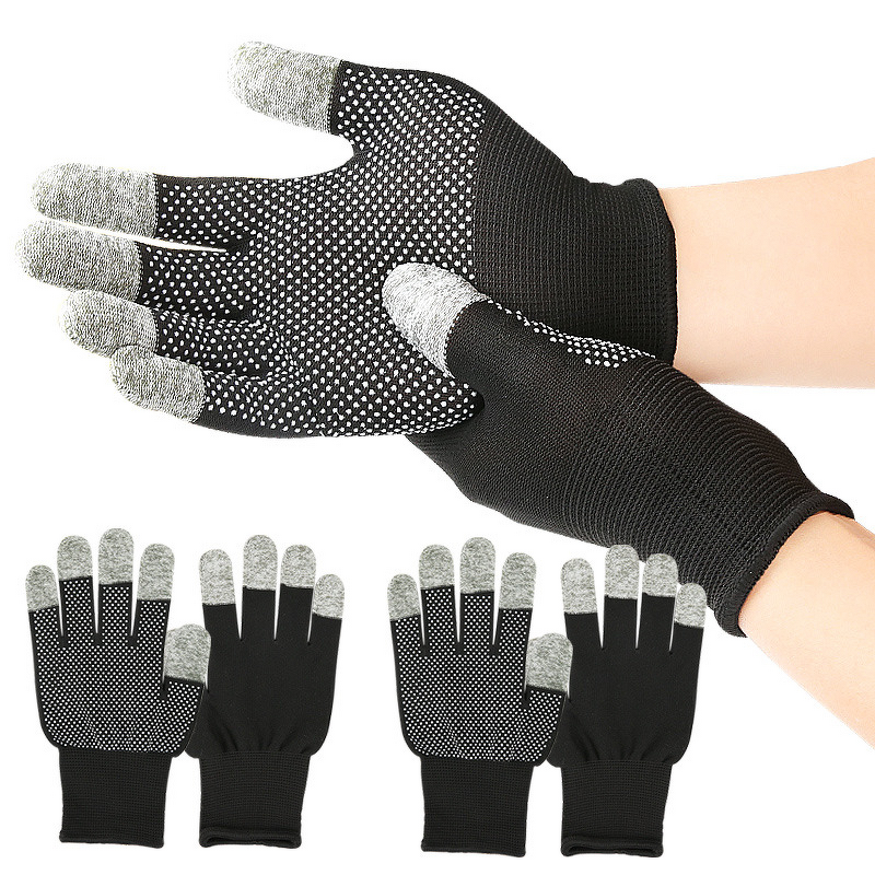Touchscreen Gloves Manufacturer - Lengthened Five-finger for Electronic Musical Instruments Gaming Anti-slip Nylon PVC