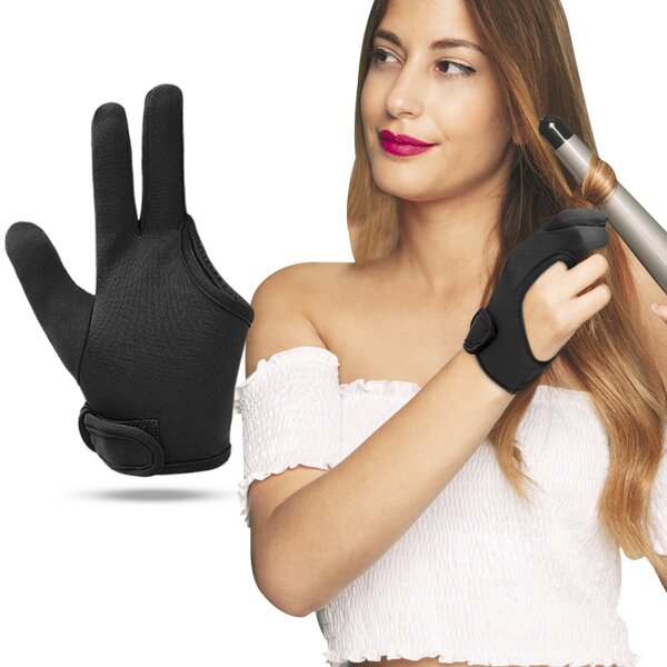 Heat Resistant Gloves Manufacturer - 3 Finger Mittens Protection for Barber Hair Styling Curling