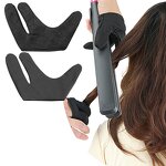 Heat Resistant Gloves Manufacturer - for Hair Styling Curling Wand 3 Finger Reusable Dye Heat Protector
