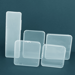 Storage Box Manufacturer - Transparent Plastic Rectangular Flip-Top Small Empty PP for Shoe Care Services Square Accessories Organizing