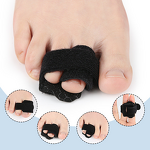 Hammer Toe Corrector Manufacturer - for Women Men Reusable Fabric Wraps for Broken Toes Cushioned Toe Splint for Protection