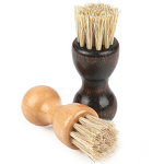 Shoe Brush Manufacturer - Lotus Wood Handle Gourd-Shaped Pig Bristle Wooden Dust Removal for Cream Polish