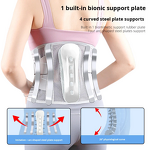 Back Brace Manufacturer - for Lower Back Pain Relief with Bionic Support System Lumbar Support Belt for Women Men with Lumbar Pad