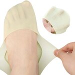 No Show Socks Manufacturer - with Metatarsal Pads Women Nylon Ultra Low Cut Non-Slip Thin Liner Invisible Hidden for Flats