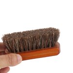 Horsehair Shoe Brush Manufacturer - Premium Genuine Soft Horse Hair Bristles Wood Handle for Shoes Boots Leather Care