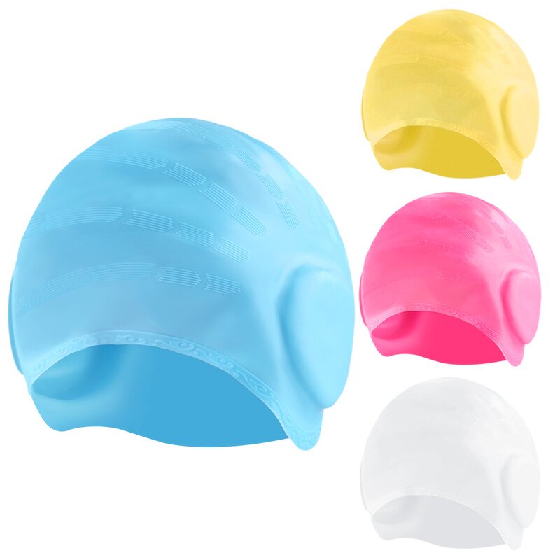 Swimming Cap Manufacturer - Silicone for Women Men Non-Slip Waterproof Protect Ears Long Hair for Adults Older Kids