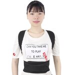 Posture Corrector Manufacturer - Adjustable Upper Back Strap Concealed Unisex Upper Back Shoulder Belt Support Black Universal Set