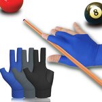 Billiards Gloves Manufacturer - 3 Finger Pool Cue Nylon Table Left Right Hand Universal Shooter Cue Sports