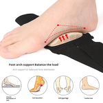 Arch Support Braces Manufacturer - Gel Pads Orthotic for Women Men Adjustable Compression Bands with Removable Arch Support Pads