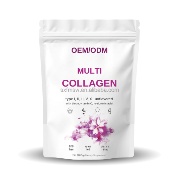 Collagen Complex Powder Manufacturer - 5 Type I II III V X with Biotin