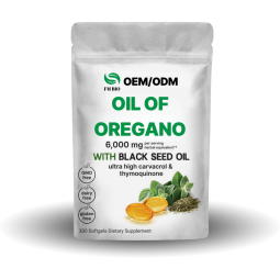 Oregano Softgels Factory - OEM Dietary Fiber Extract 300 Capsules Black Seed