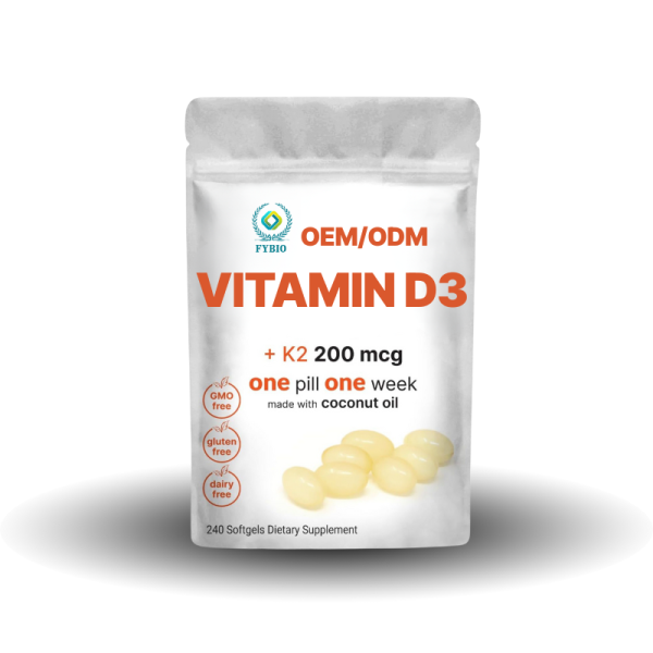 Multi Vitamin Softgels Manufacturer - OEM D3 K2 Anti-Aging Skin Bone Heart