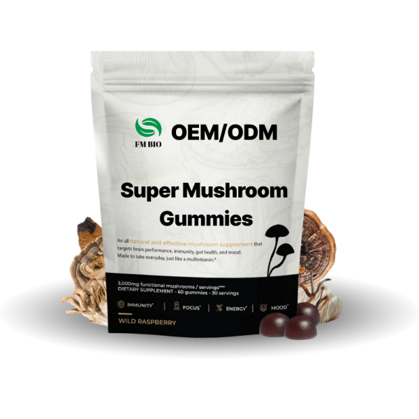 Lion's Mane Gummies Factory - OEM/ODM Premium Mushroom 60 Pellet Extract