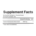 Creatine Powder Manufacturer - High Quality 500g Unflavored for Adults