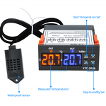 Digital Thermostat Manufacturer - Thermoregulator Incubator 220V/24V/12V LCD Display STC-3028 Temperature and Humidity Controller