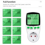 Power Consumption Meter Manufacturer - Energy Voltage Amps Electricity Usage Monitor 7 LCD Display Modes for Energy Saving Upgraded Backlight