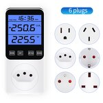 Power Meter Manufacturer - Display Power Consumption Meter Eu Data Logger Current