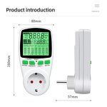 Power Wattmeter Manufacturer - Single-Phase Electricity Energy Consumption Monitor and Amp Kwh Meter Electric Socket Power Monitor