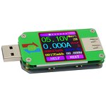 USB Voltage Meter Manufacturer - UM24 2.0 Color LCD Display Current Tester Amperimetro Battery Charge Measure Cable Resistance