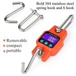 Digital Scale Manufacturer - Portable 300kg/50g with 4.0 BT USB Stainless Steel LCD Display Industrial Hanging Hook & OEM