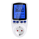 Power Meter Manufacturer - Electricity Monitoring Backlight Voltage Socket Type Watt Power Analyzer KWH EU US UK Wattmeter
