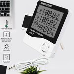Hygrometer Thermometer Manufacturer - Digital LCD Display Clock with Temperature & Humidity Alarm Home Meter & OEM