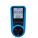 AC Power Meter Manufacturer - PMB05 Digital Current & Voltmeter with Time & Watt Energy Tester EU Plug Socket Backlit Display