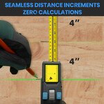 Digital Tape Measure Manufacturer - New Design DTX10 3 in 1 Laser Distance Meter Measuring Laser Rangefinders