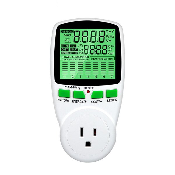 Power Wattmeter Manufacturer - Single-Phase Electricity Energy Consumption Monitor and Amp Kwh Meter Electric Socket Power Monitor
