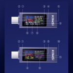 Type-C Tester Manufacturer - KWS-2302C Current Voltage Meter Charging Detector Battery Voltmeter Ammeter Charger Indicator