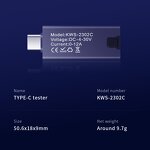 Type-C Tester Manufacturer - KWS-2302C Current Voltage Meter Charging Detector Battery Voltmeter Ammeter Charger Indicator